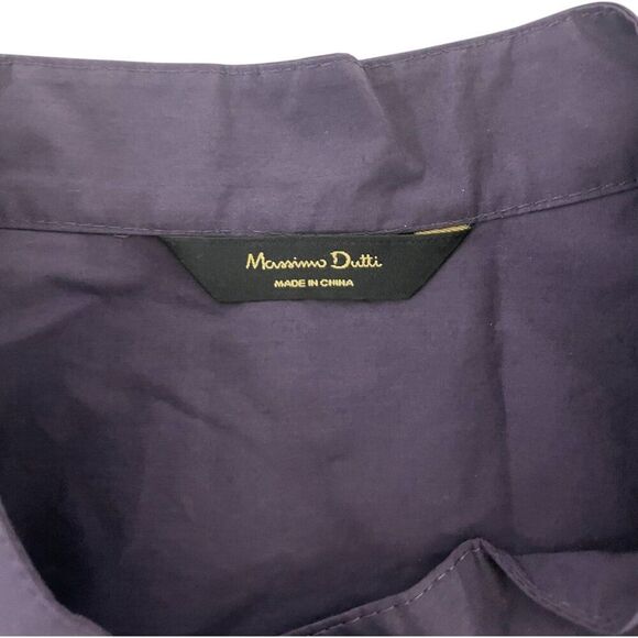 Massimo Dutti Womens Button Shirt Blouse XS Poplin Long Sleeve 5134/792 NWT - Picture 5 of 11